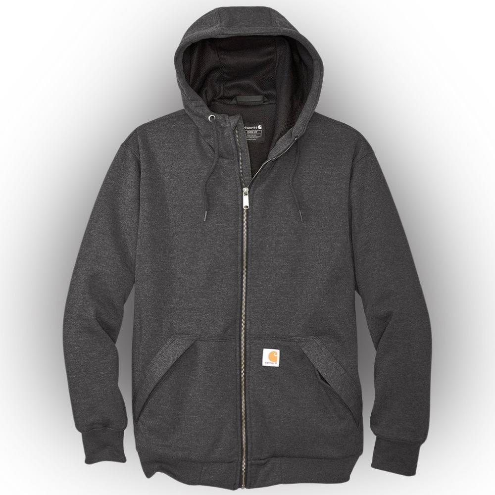 NWT Carhartt Paxton Zipper Hoodie Charcoal
